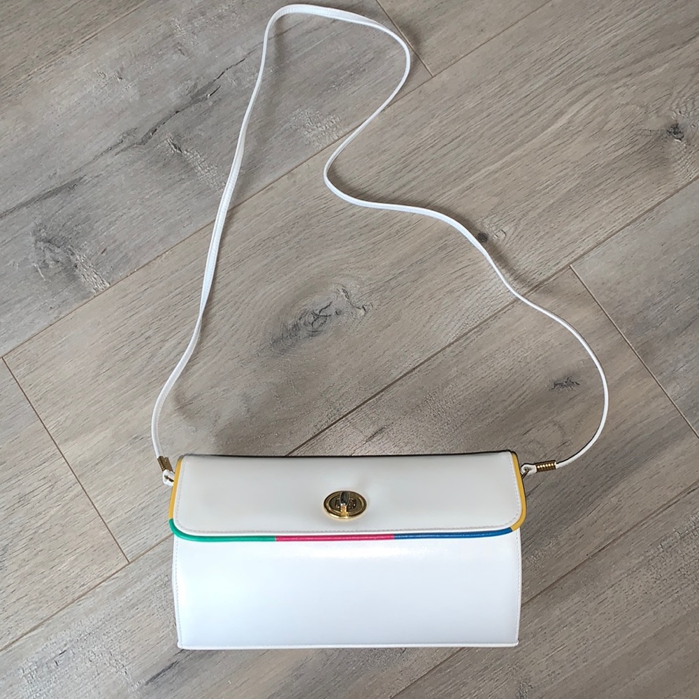 RO-EL Vintage White Structured TurnLock Bag